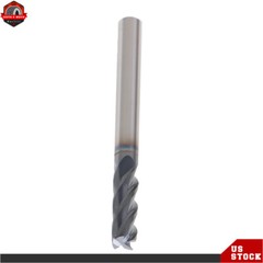 5 Pcs 3/16″ 4 Flute 2″ Overall Length Regular Carbide End Mill – TiALN COATED US