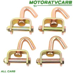 ALL-CARB 4PCS 2″ Swivel J Hook for Ratchet Tie Down Strap Car Hauler Trailer