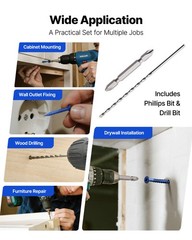 VEVOR Concrete Screws Masonry Screws 3/16 inch 100 PCS 5 Lengths Phillips Head