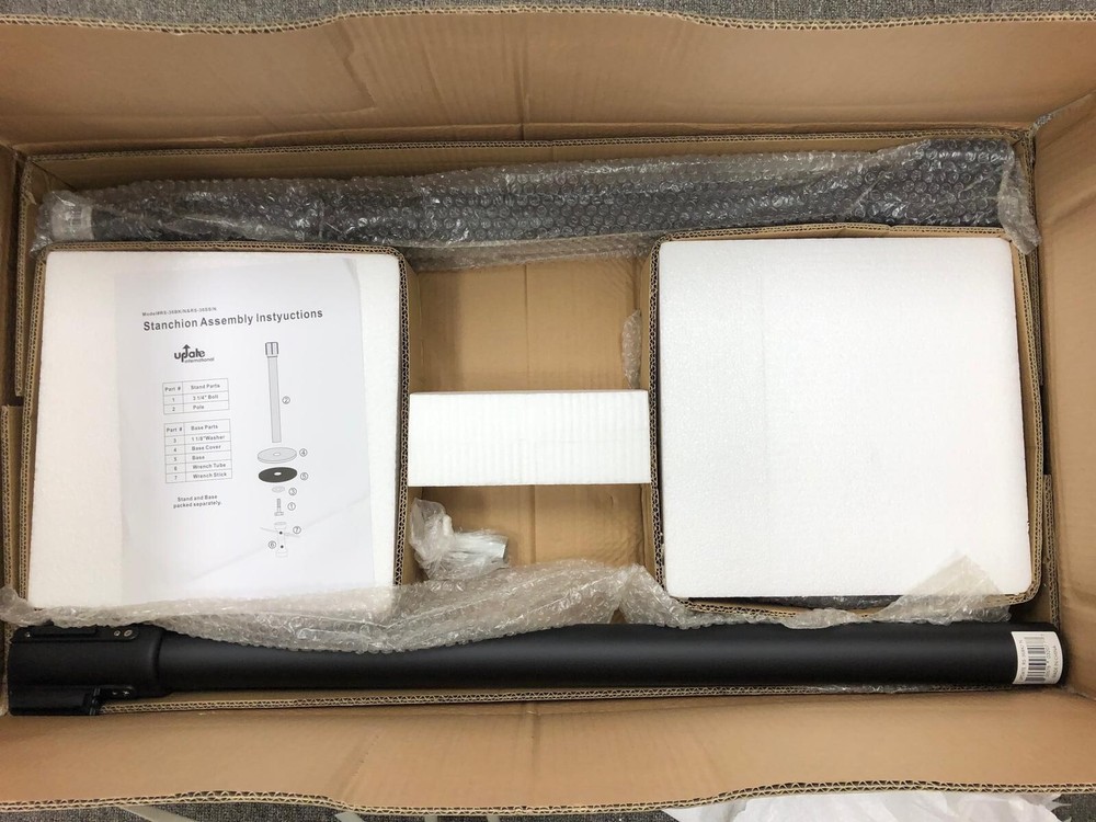 Box of 2 Update International RS-36BK-N – 36″ Steel Crowd Guidance System
