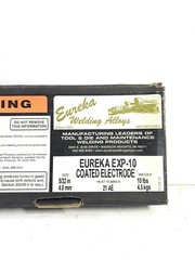 New 10 Pounds 5/32 in Eureka EXP-10 Coated Welding Electrode Cast Iron Base Weld