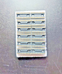 12Pcs) IC SOCKET, 18 PIN DIP, Gold plated inserts, AUGAT solder through hole