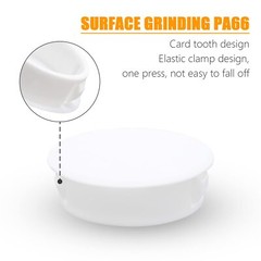 15PCS 50mm/2″ White Hole Plugs Plastic Flush Pipe Insert End Caps (White)