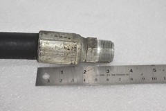 GATES USMSHA 2G-11C 12M4K+ 3/4″ HYDRAULIC HOSE 4000 PSI FLAME RES. 40-1/2″ OAL