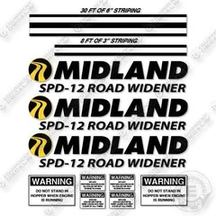 Midland SPD-12 Road Widener Decal Kit- 7 YEAR OUTDOOR 3M VINYL !