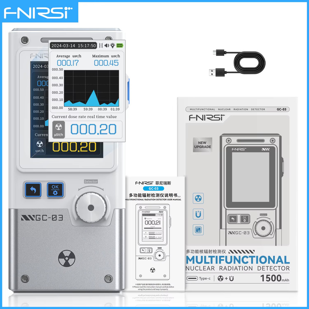 GC-03 NR+EF+MF Detection Tool, 3-in-1 Environment Detector RF Power, Temperature