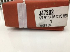 Proto J47202 1/4in Drive 12pc Metric Deep Socket Set 6-Point
