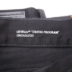 OFF-WHITE c/o Virgil Abloh Diagonal Pocket Slim Jean Black Men’s Size 32