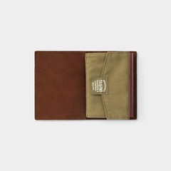Traveler’s Company TO&FRO Passport Size Zipper Case Olive Japan KITE Fabric