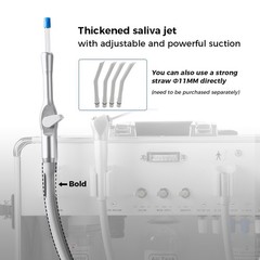 Portable Mobile Dental Delivery Unit Air Compressor Syringe Suction 4 Hole USA