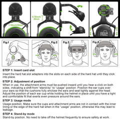 5-in-1 Hard Hat with Bluetooth, Visor, Ear Muffs & Headlamp