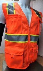 TFX Two Tone High Visibility Reflective Safety Vest with ID pocket