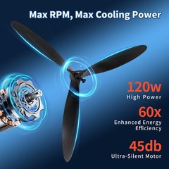 30″ In Wall Mount Oscillating Fan High Velocity 3 Speed Heavy Duty Metal Fan