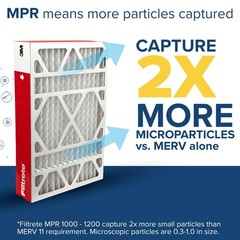 Filtrete 20X20X4 Ac Furnace Air Filter Mpr 1000 Merv 11 Fits Honeywell Allergen