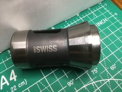 1pc iSwiss TF48/B42 32.0 S 32mm Smooth Precision Swiss Spring Collet Used (21)