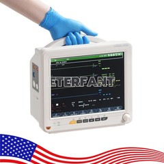 12″ Patient Monitor ICU CCU Vital Sign For Hospital ECG NIBP RESP TEMP SPO2 PR