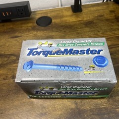 Torquemaster 3/8” x 4” Concrete Masonry Screws Hex Head Ruspert 50 Pack