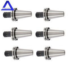 For Machine 6Pcs CAT40 ER16 Collet Chuck Taper Holder CNC Milling 70mm 2.76″