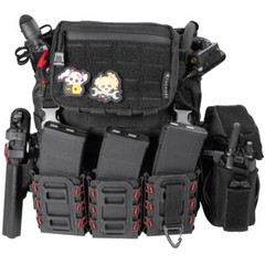 Front Admin Pouch for Plate Carrier, Padded Multi Pocket Molle