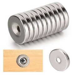 20/30/50x Strong Countersunk Ring Magnets 15 x 3mm Hole 3mm Rare Earth Neodymium
