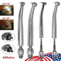 Dental High Speed / Fiber Optic LED Handpiece 4/6Hole Quick Coupler Fit KaV