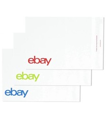 20 Ebay-Branded 9″ x 11.5″ Polymailers (No padding) – Black & White Logo