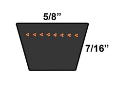 D&D DURA-PRIME PowerDrive B116 or 5L1190 5/8 x 119in V-Belt