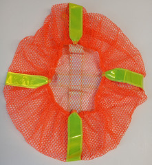 OCCUNOMIX V896-RO Hard Hat Cover,Polyester Mesh,Orange