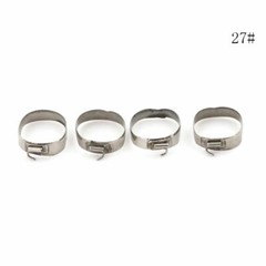 4 Pcs Orthodontic1st Molar Band&Buccal Tube U3/L2 Convertible Roth.022 29#-43+#