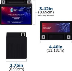 BS – 12 Volt 3 AH, 50 CCA, Rechargeable Maintenance Free SLA AGM Motorcycle B…