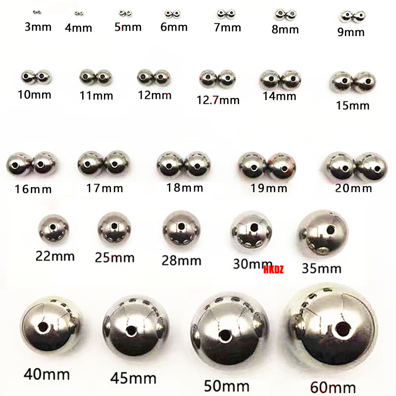 Ø2mm-60mm Stainless Steel Balls Bearing Drilling Ball With Through Hole 1mm-6mm