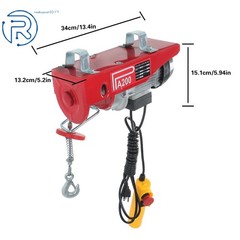 PA200 440lbs / 200kg Mini Electric Hoist 6.6ft/2m Wired Remote Control 110v