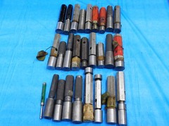 27 PCS SMOOTH PIN PLUG GAGES MEMBER W/ HANDLES VARIOUS SIZES STANDARD INSPECTION