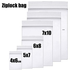 HEAVY DUTY 4 Mil Clear Seal Bags Reclosable Plastic Bag Jewelry 4Mil Reusable