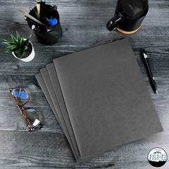 Two-Pocket Folders, Dark Gray Color, 25-Pack, Textured Paper, Matte Finish, L…