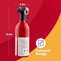 AUTO5 Hand-Powered Car Fire Extinguisher – 5-B:C Rated, Lightweight Safety