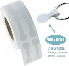 1000PCS Jewelry Price Tags Stickers Blank Self Adhesive Labels for Ring Necklace