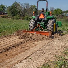 Titan Attachments 3 Point 5FT Rear Box Blade Scraper Grader, Cat 0 and 1