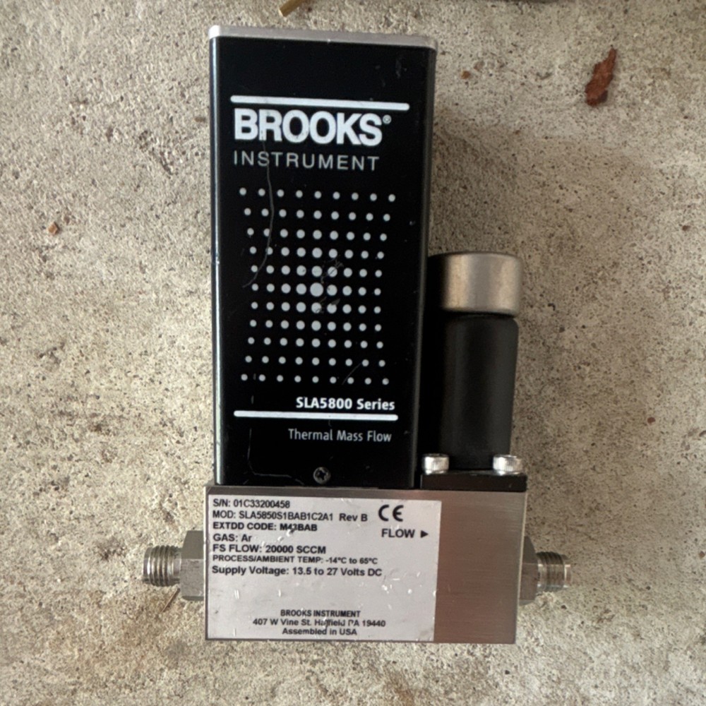 Brooks Instrument SLA5800 Mass Flow Controller SLA5850S1BAB1C2A1 20000 SCCM Ar …