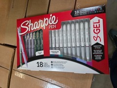 Sharpie S-Gel Pens 18pk (Medium 0.7mm) 3 Barrel Styles & 11 Ink Colors Gift Pack
