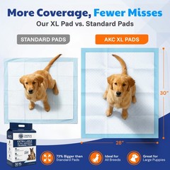 American Kennel Club XL Scented Puppy Training Pads 28×30 50 Count Absorbent