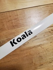 Koala decals stickers rv nickname camper (2) PAIR Gloss BLACK 10″ FAST USA