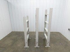 Hytrol HS-11 30″W Incline Conveyor Leg Support 55-5/8″- 67-5/8-79-5/8″H Lot of 3