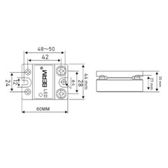 SSR-10/25/40/60/80/100AA Single Phase Solid State Relay Module SSR AC to AC
