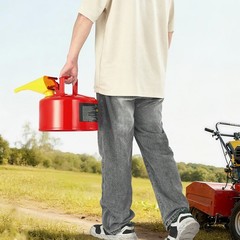 Uimoso 2.5 Gallon Red Safety Gas Can with Flame Arrester and Funnel