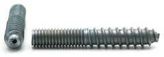 Zinc Plated Steel Hanger Bolts #8-32 Machine Thread With Lag Screw Threading