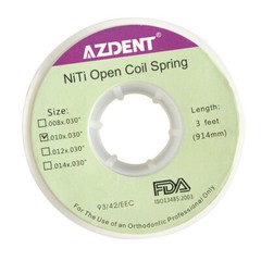 Ortodoncia Dental Niti Open Coil Springs Dia 010/012 * 030 pulgadas 3 pies