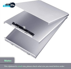 Aluminum Clipboard with Storage(Memo Size) Recycled Metal Form Holder