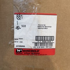 Wiremold 881 Round Pvc Floor Box