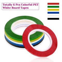 6 Rolls Fine Line Tapes 1/8 Inch 3 Millimeter Vinyl Fine Line Masking Tape
